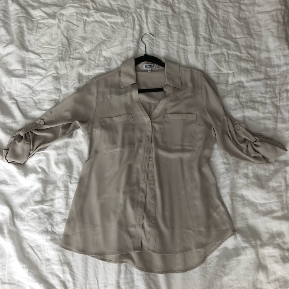 Express Portofino Shirt - Light Grey